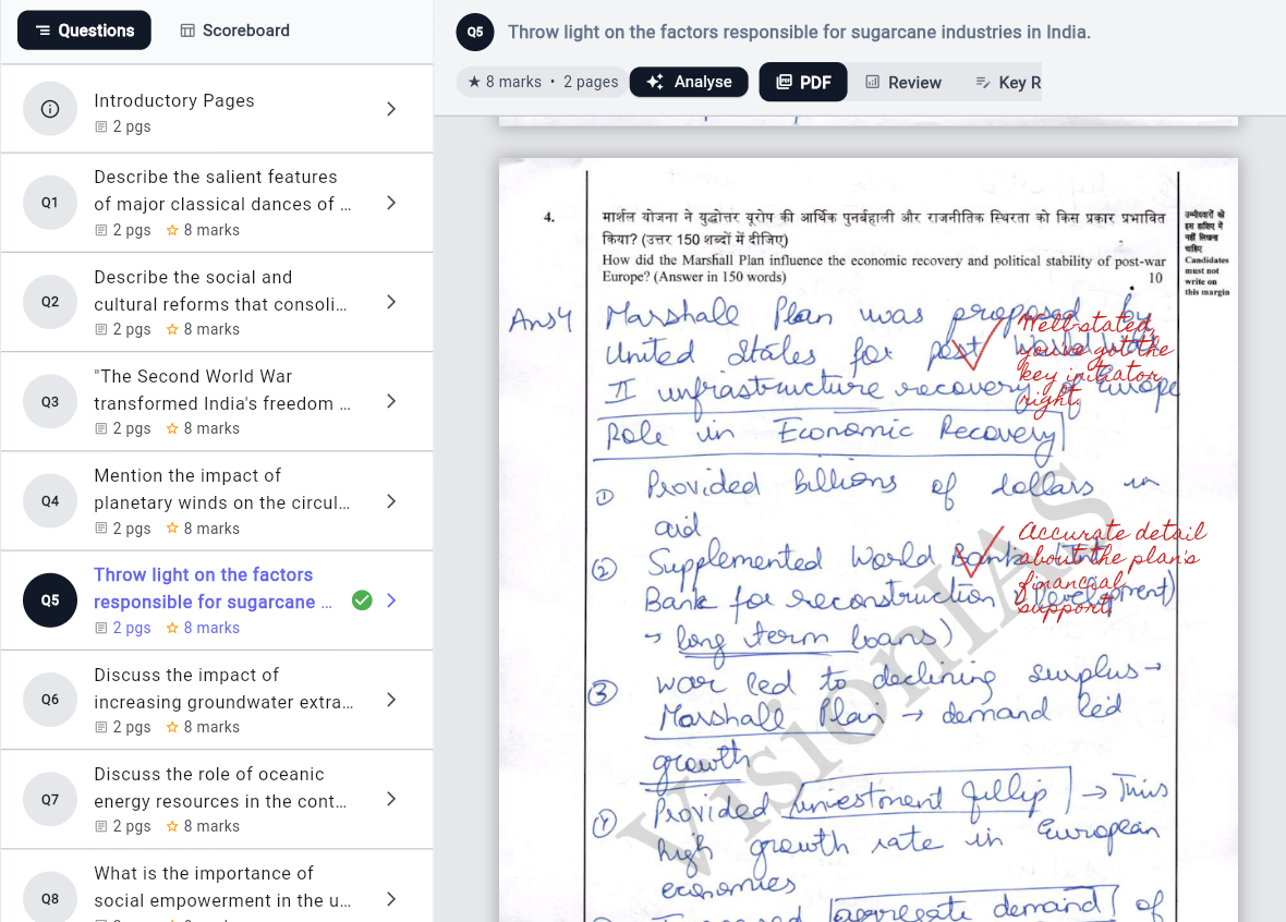 Copy Checker — AI Grading Interface
